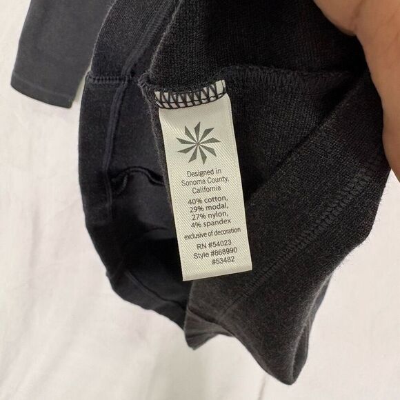 Athleta Women's Grey Quarter Zip Long Sleeve Workout Dress Size Small - Picture 12 of 13